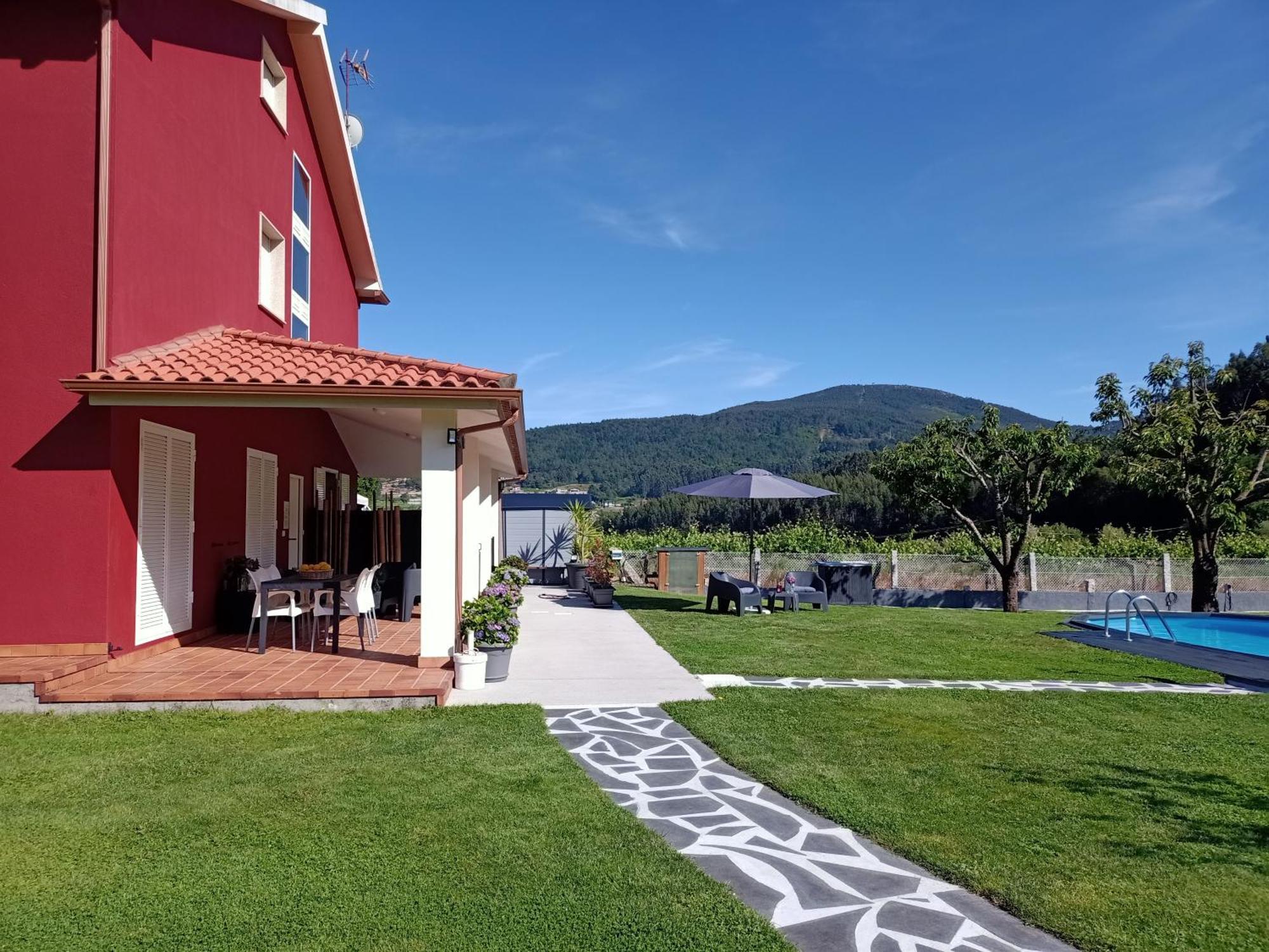Apartamento En Bloque Vivienda Con Piscina Y Barbacoa A 15 Min De La Playa Meis Extérieur photo